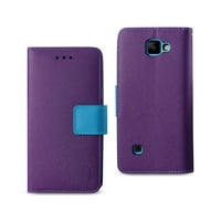 מארז טלפון ארנק של LG Folio LG K 3-in-Paret Case in Purple