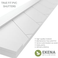 עבודת טחנה של EKENA 15 W 38 H True FIT PVC PVC לוח יחיד HERNING BEARNING STYLE STYLE STYLES CULDER תריסים,