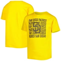 נוער צהוב סן דייגו פדרס חוזר על חולצת טריקו לוגו