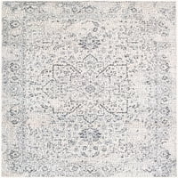 שטיח שטח מסורתי מעודכן של קורדל אוריינטל, אפור
