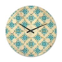 עיצוב 'דפוס רטרו נוי, שעון קיר עץ מודרני של אמצע המאה