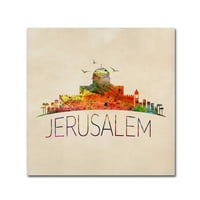 סימן מסחרי אמנות 'ירושלים' אמנות קנבס מאת מארק אשכנזי