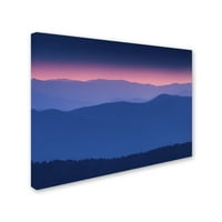 סימן מסחרי אמנות 'סגול הרים' בד אמנות על ידי מייקל בלאנשט צילום