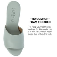 אוסף Journes Womens Veda Tru Comfort Foam Slock Sloce Sandal