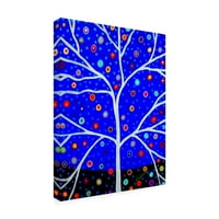 אמנות הבד של פריסארט 'עץ חיים כחול אריזונה'