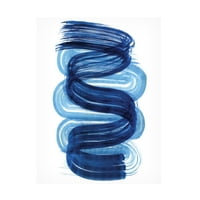 אמנות Bellissimo 'Blue Swish I' Art